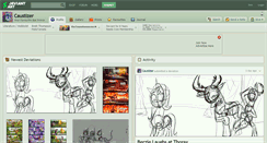 Desktop Screenshot of caustizer.deviantart.com