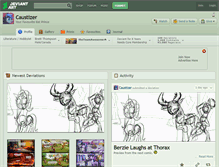 Tablet Screenshot of caustizer.deviantart.com