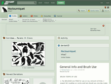 Tablet Screenshot of noctourniquet.deviantart.com