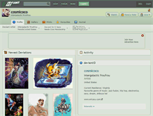 Tablet Screenshot of cosmicoco.deviantart.com