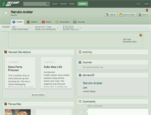 Tablet Screenshot of naruto-avatar.deviantart.com