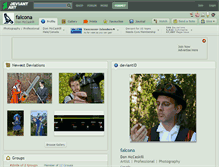 Tablet Screenshot of falcona.deviantart.com
