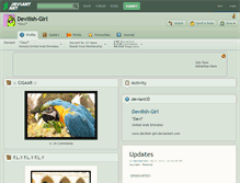 Tablet Screenshot of devilish-girl.deviantart.com