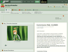 Tablet Screenshot of narutoxhinatafan.deviantart.com