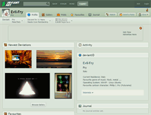 Tablet Screenshot of evil-fry.deviantart.com