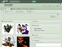 Tablet Screenshot of darkmodifier.deviantart.com