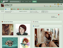 Tablet Screenshot of ochiba1110.deviantart.com