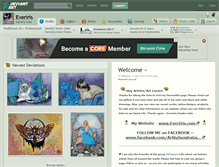 Tablet Screenshot of everiris.deviantart.com