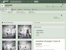 Tablet Screenshot of markozeka.deviantart.com