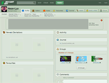 Tablet Screenshot of neon-luv.deviantart.com