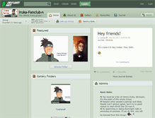 Tablet Screenshot of iruka-fanclub.deviantart.com