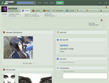 Tablet Screenshot of hayran.deviantart.com