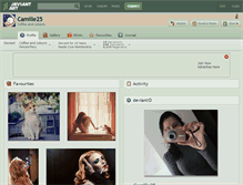 Tablet Screenshot of camille25.deviantart.com