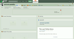 Desktop Screenshot of cat-lovers-paradise.deviantart.com