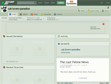 Tablet Screenshot of cat-lovers-paradise.deviantart.com