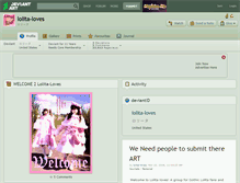 Tablet Screenshot of lolita-loves.deviantart.com