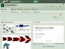 Tablet Screenshot of intothedarkdawn.deviantart.com