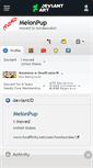 Mobile Screenshot of melonpup.deviantart.com