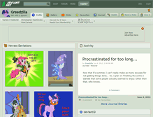 Tablet Screenshot of greedzilla.deviantart.com