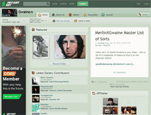 Tablet Screenshot of gwaine.deviantart.com