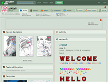 Tablet Screenshot of czikita8.deviantart.com