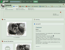 Tablet Screenshot of crazzycat.deviantart.com