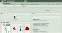 Desktop Screenshot of dusticthewolf.deviantart.com