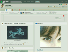 Tablet Screenshot of follyfoot.deviantart.com