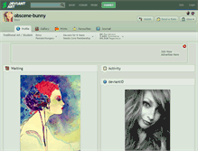 Tablet Screenshot of obscene-bunny.deviantart.com