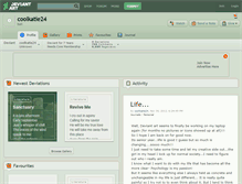 Tablet Screenshot of coolkatie24.deviantart.com