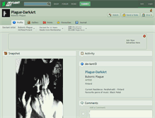 Tablet Screenshot of plague-darkart.deviantart.com