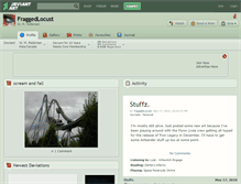 Tablet Screenshot of fraggedlocust.deviantart.com