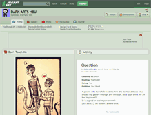 Tablet Screenshot of dark-arts-h8u.deviantart.com