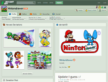 Tablet Screenshot of nintendrawer.deviantart.com