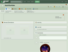 Tablet Screenshot of moewhohides.deviantart.com