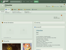 Tablet Screenshot of chizoustar.deviantart.com