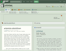 Tablet Screenshot of exthetique.deviantart.com