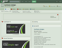 Tablet Screenshot of konfusion-designs.deviantart.com
