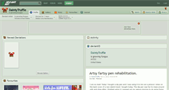 Desktop Screenshot of daintytruffle.deviantart.com