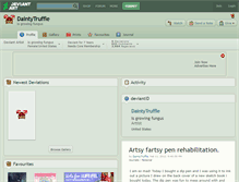 Tablet Screenshot of daintytruffle.deviantart.com