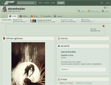Tablet Screenshot of elevenfreckles.deviantart.com