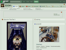 Tablet Screenshot of grimgary.deviantart.com