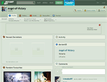 Tablet Screenshot of angel-of-victory.deviantart.com