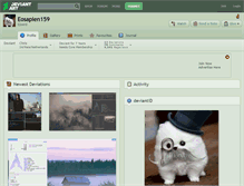 Tablet Screenshot of eosapien159.deviantart.com