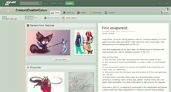 Desktop Screenshot of creaturecreationcore.deviantart.com