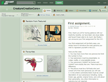 Tablet Screenshot of creaturecreationcore.deviantart.com