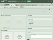 Tablet Screenshot of inertiator.deviantart.com