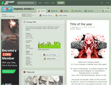 Tablet Screenshot of insanely-artistic.deviantart.com