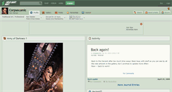 Desktop Screenshot of corpsecomic.deviantart.com