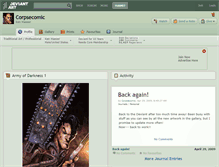 Tablet Screenshot of corpsecomic.deviantart.com